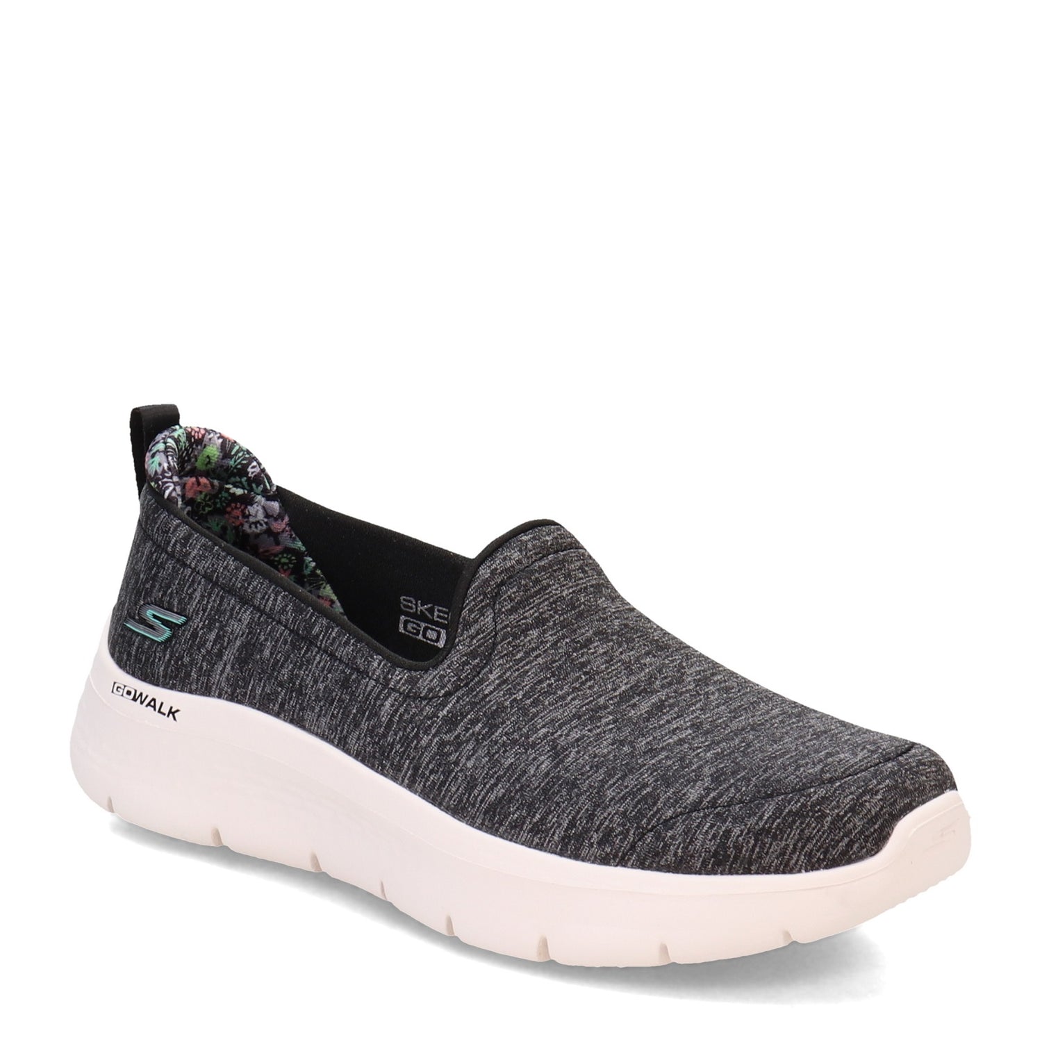 Peltz Shoes  Women's Skechers GO WALK Flex Sneaker BLACK 124970-BKW
