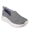 Peltz Shoes  Women's Skechers GO WALK Flex Sneaker - Wide Width GREY 124970W-GRY