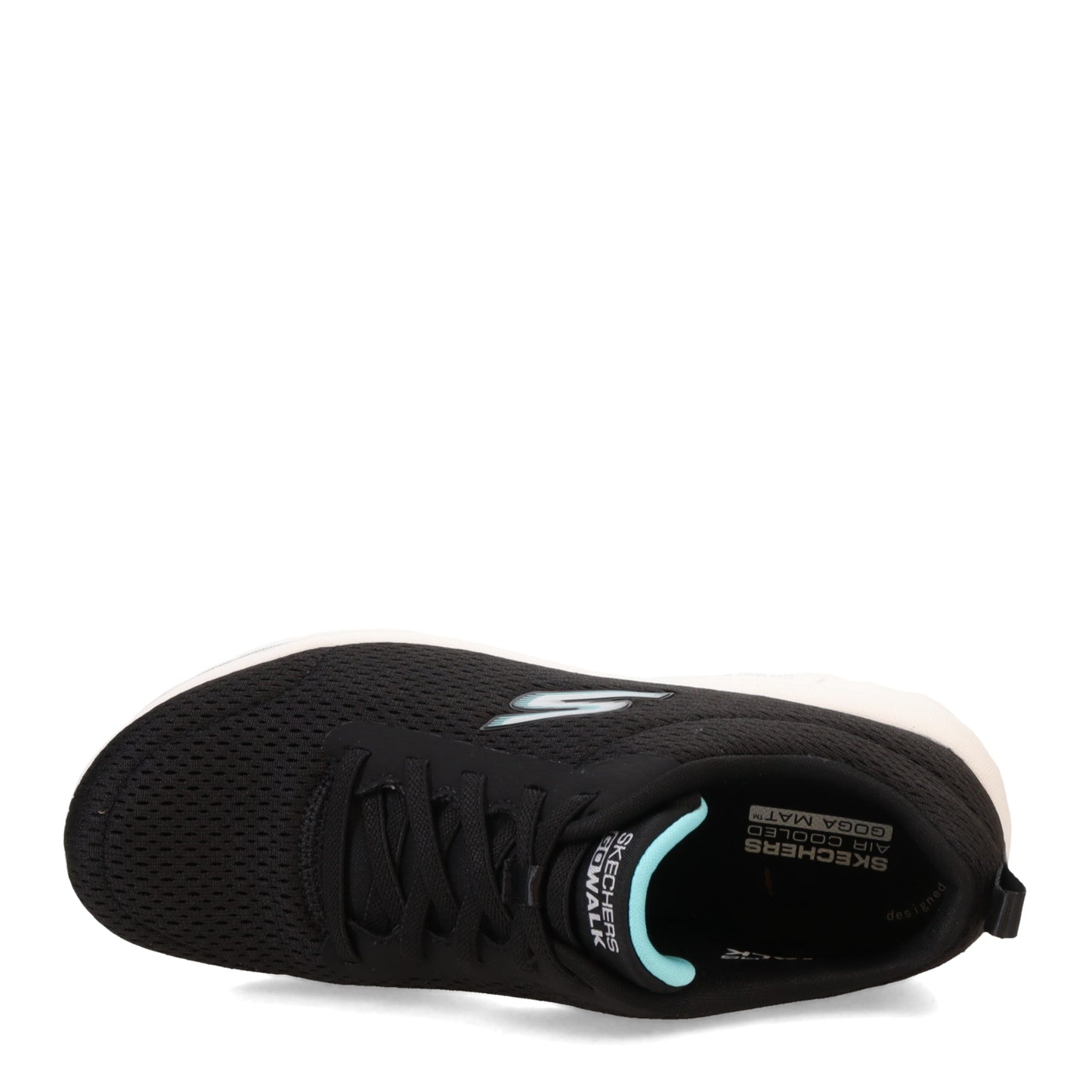 Peltz Shoes  Women's Skechers GO WALK Travel - Fun Journey Sneaker - Wide Width BLACK 124985W-BKAQ