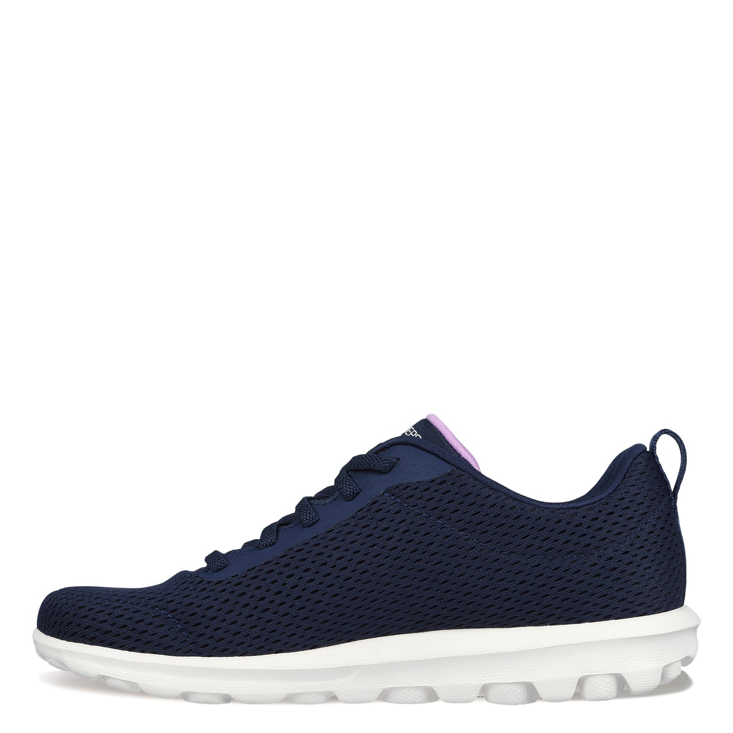 Peltz Shoes  Women's Skechers GO WALK Travel - Fun Journey Sneaker - Wide Width NAVY 124985W-NVLV