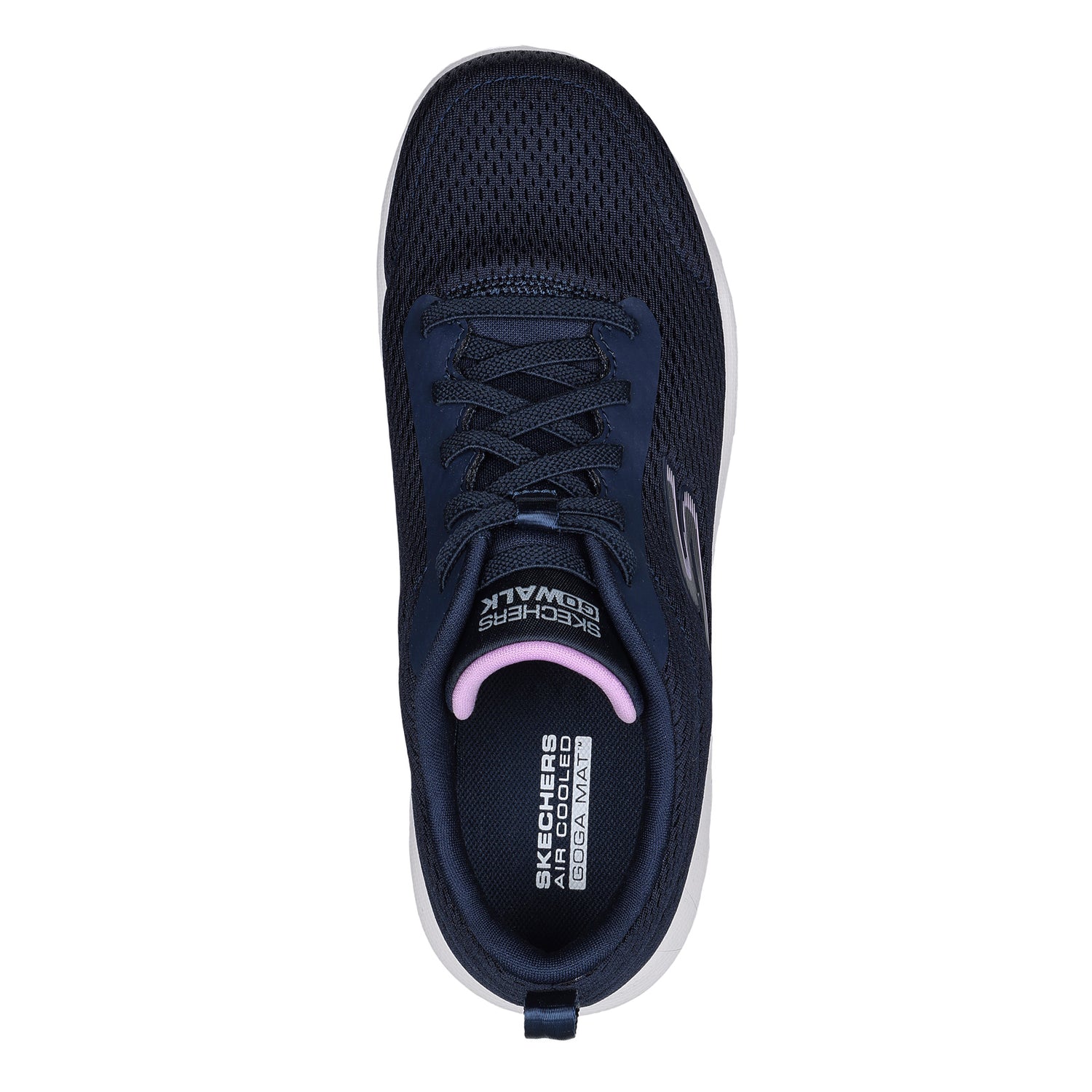 Peltz Shoes  Women's Skechers GO WALK Travel - Fun Journey Sneaker - Wide Width NAVY 124985W-NVLV