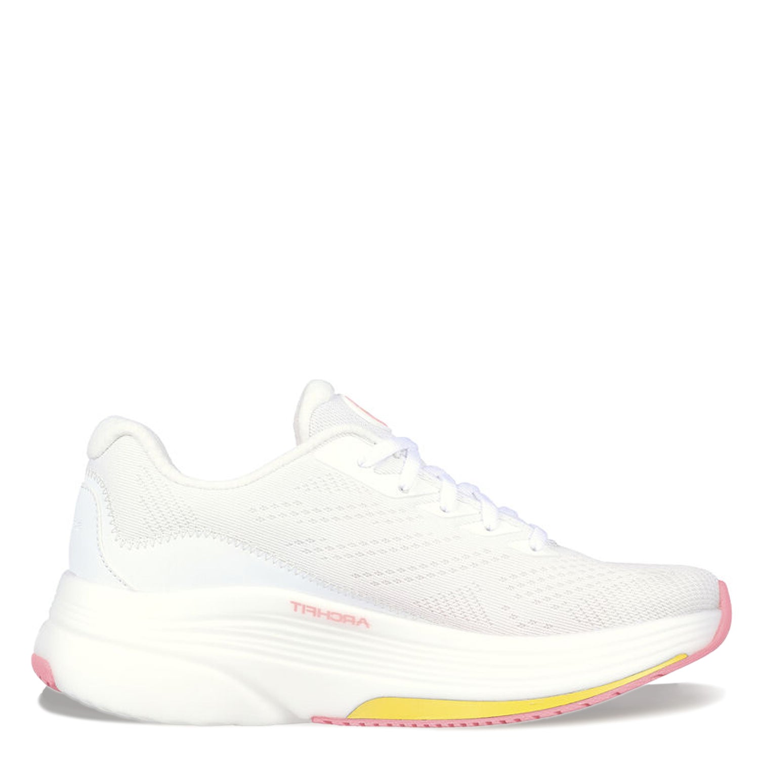 Peltz Shoes  Women's Skechers GO WALK Distance Walker - Morning Sunset Walking Shoe WHITE/CORAL 125129-WCRL