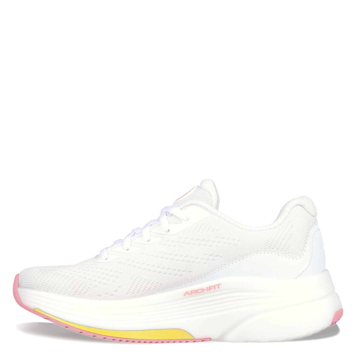Peltz Shoes  Women's Skechers GO WALK Distance Walker - Morning Sunset Walking Shoe WHITE/CORAL 125129-WCRL