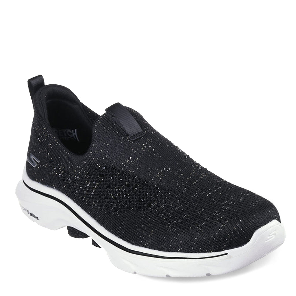Women's Skechers GO WALK 7 - Blink Sneaker BLACK 125234-BKRG