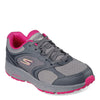 Peltz Shoes  Women's Skechers GO RUN Consistent - Vivid Horizon Running Shoe Gray/Pink 128285-GYPK