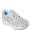 Peltz Shoes  Women's Skechers GO RUN Consistent - Vivid Horizon Running Shoe - Wide Width GREY BLUE 128285W-GYBL