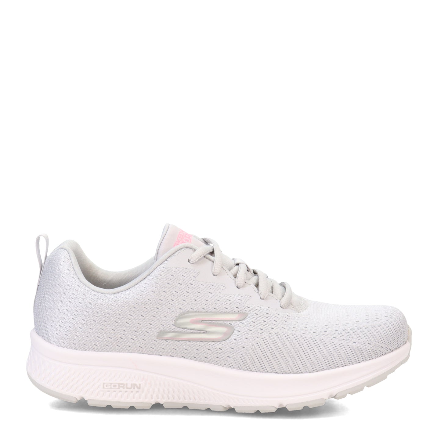 Peltz Shoes  Women's Skechers GO RUN Consistent - Energize Running Shoe - Wide Width GREY PINK 128286W-GYPK