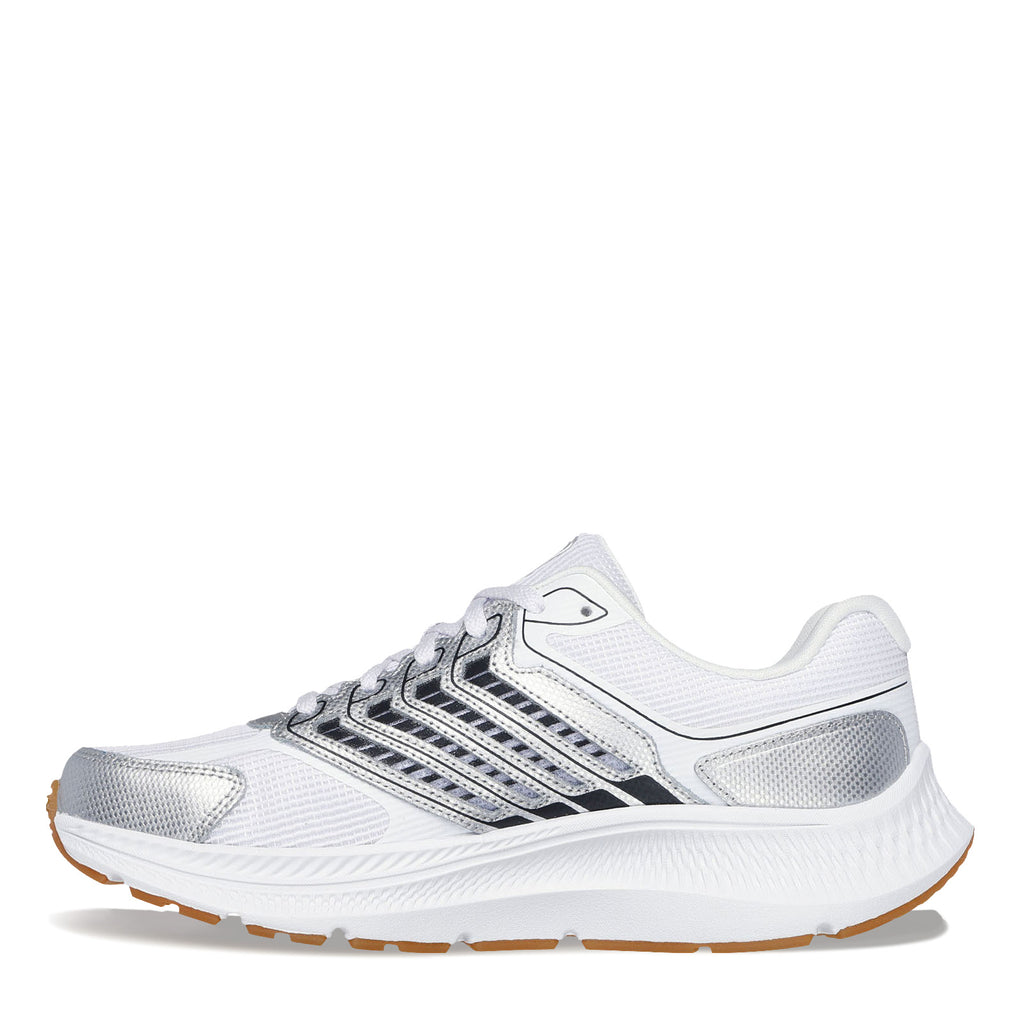 Women's Skechers Go Run Consistent 2.0 - Aragon Sneaker WHITE/SILVER/BLACK 128628-WSBK