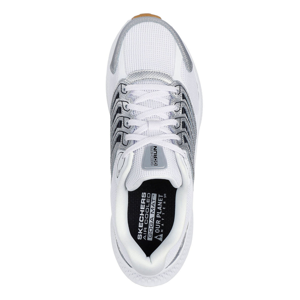 Women's Skechers Go Run Consistent 2.0 - Aragon Sneaker WHITE/SILVER/BLACK 128628-WSBK