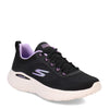 Peltz Shoes  Women's Skechers GO RUN Lite Running Shoe BLACK WHITE PURPLE 129423-BKPR