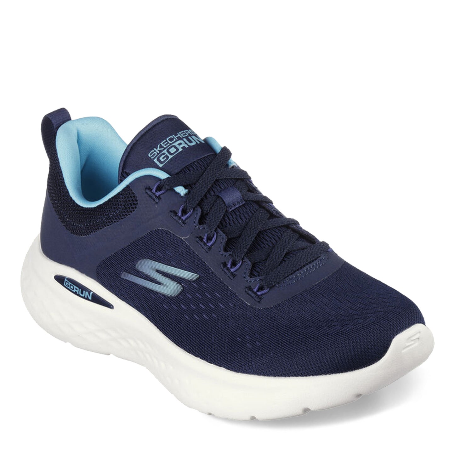Peltz Shoes  Women's Skechers GO RUN Lite Running Shoe Navy Blue 129423-NVAQ