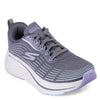 Peltz Shoes  Women's Skechers GOrun Max Cushioning Elite 2.0 Sneaker GREY / PURPLE 129600-CCLV