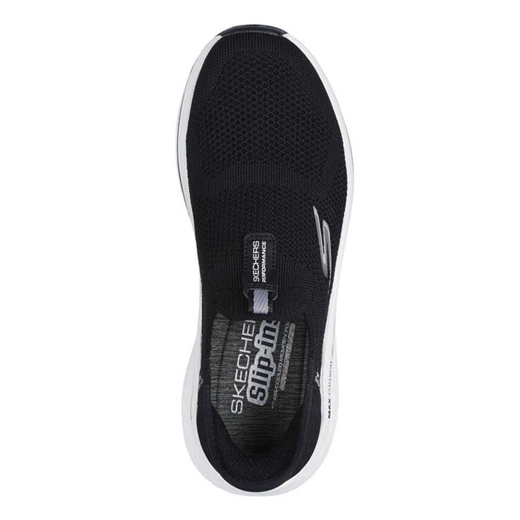 Womens Skechers Performance Max Cush Elite 2.0 Eternal Blk Casuals BLACK WHITE 129611-BKW