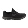 Peltz Shoes  Women's Skechers Summits Sneaker - Wide Width BLACK 12980W-BBK