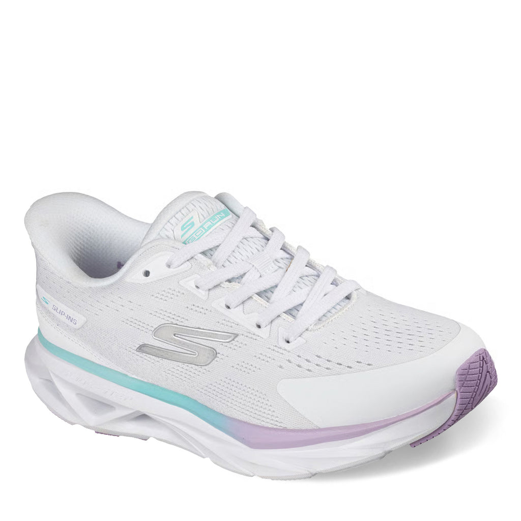 Women's Skechers GO RUN Slip-Ins: Glide-Step Sneaker WHITE MULTI 129825-WMLT