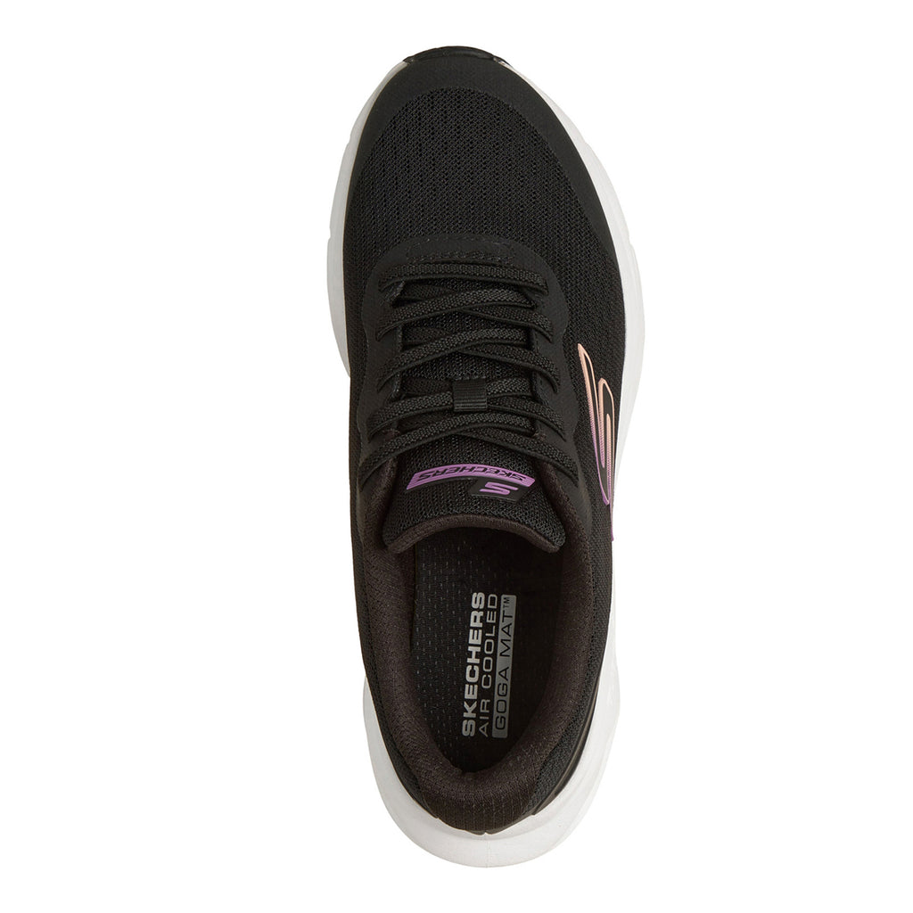 Women's Skechers Glide-Step - Vortex Avalin Sneaker - Wide Width BLACK  WHITE 129826W-BKW