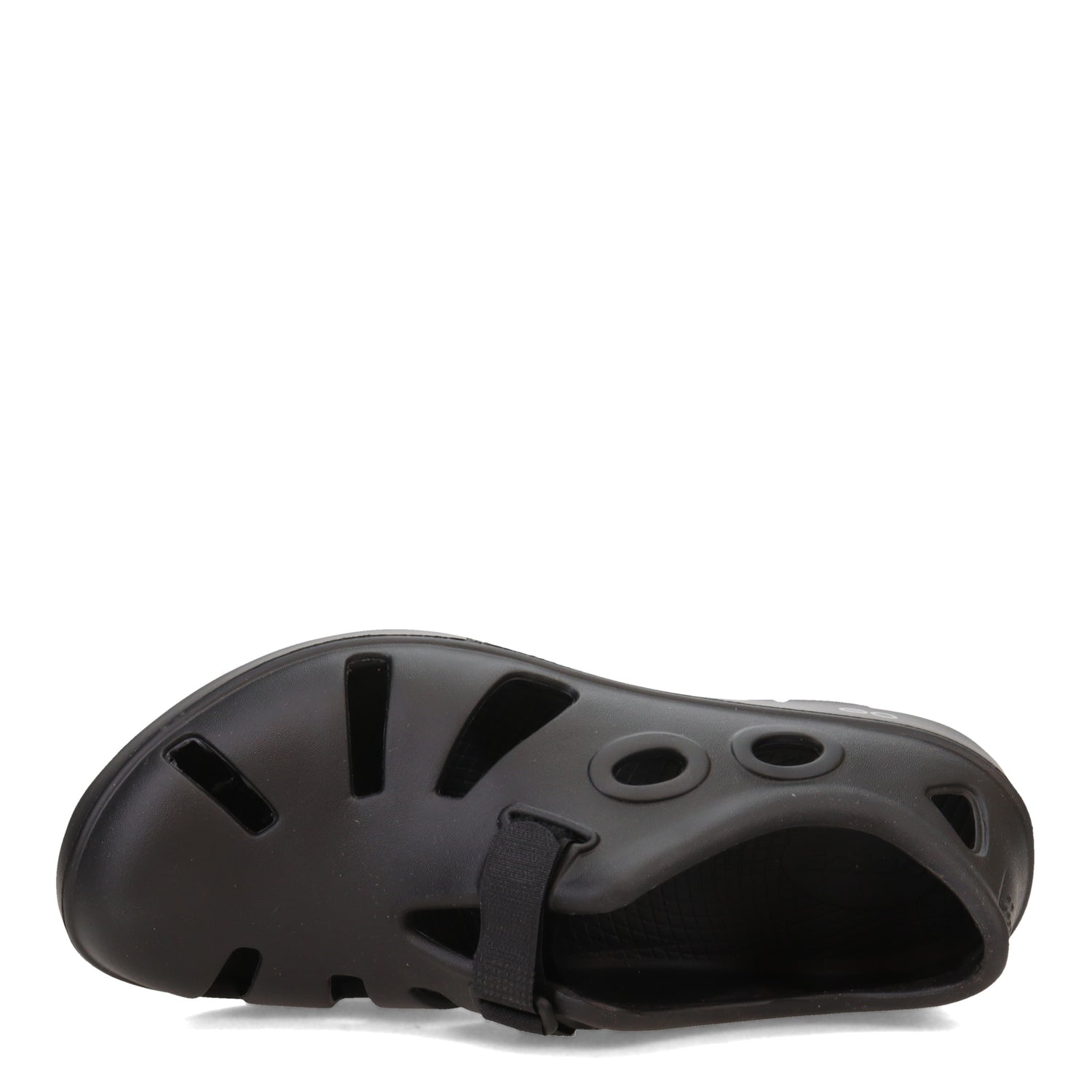 Peltz Shoes  Unisex Oofos OOcandoo Slip-On Recovery Shoe BLACK 1300-BLACK