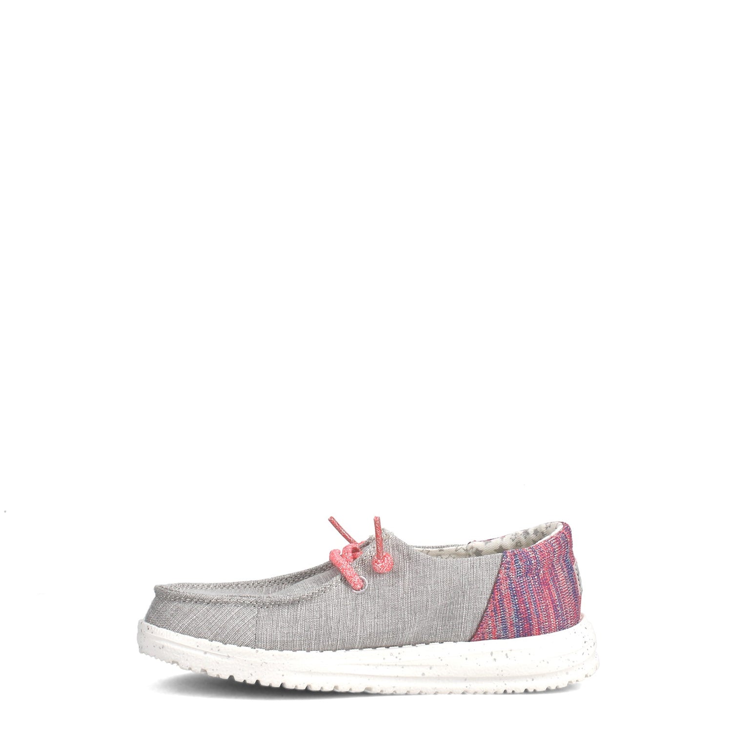 Peltz Shoes  Girl's Hey Dude Wendy Youth Funk Slip-On - Little Kid GREY PINK 130123026