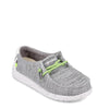 Peltz Shoes  Boy's Hey Dude Wally Sox Slip-On - Little Kid & Big Kid STONE 130130705