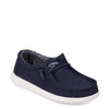 Peltz Shoes  Boy's Hey Dude Wally Slip-On - Little Kid & Big Kid NAVY 130132500