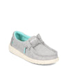 Peltz Shoes  Boy's Hey Dude Wally Slip-On - Little Kid & Big Kid GREY STRETCH 130133160