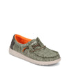 Peltz Shoes  Boy's Hey Dude Wally Slip-On - Little Kid & Big Kid SAGE GREEN 130138337