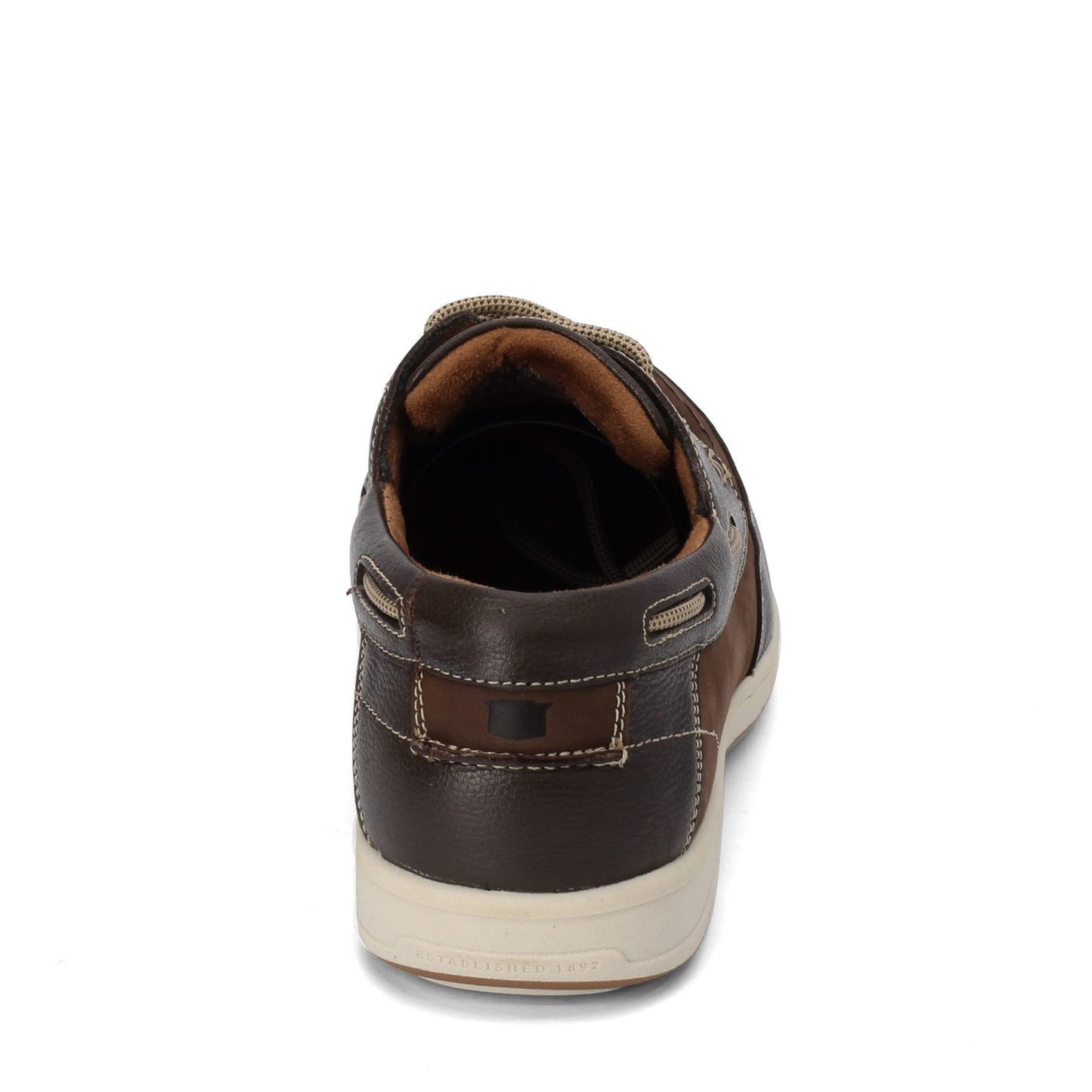 Peltz Shoes  Men's Florsheim Lakeside Oxford Boat Shoe BROWN NUBUCK 13157-200