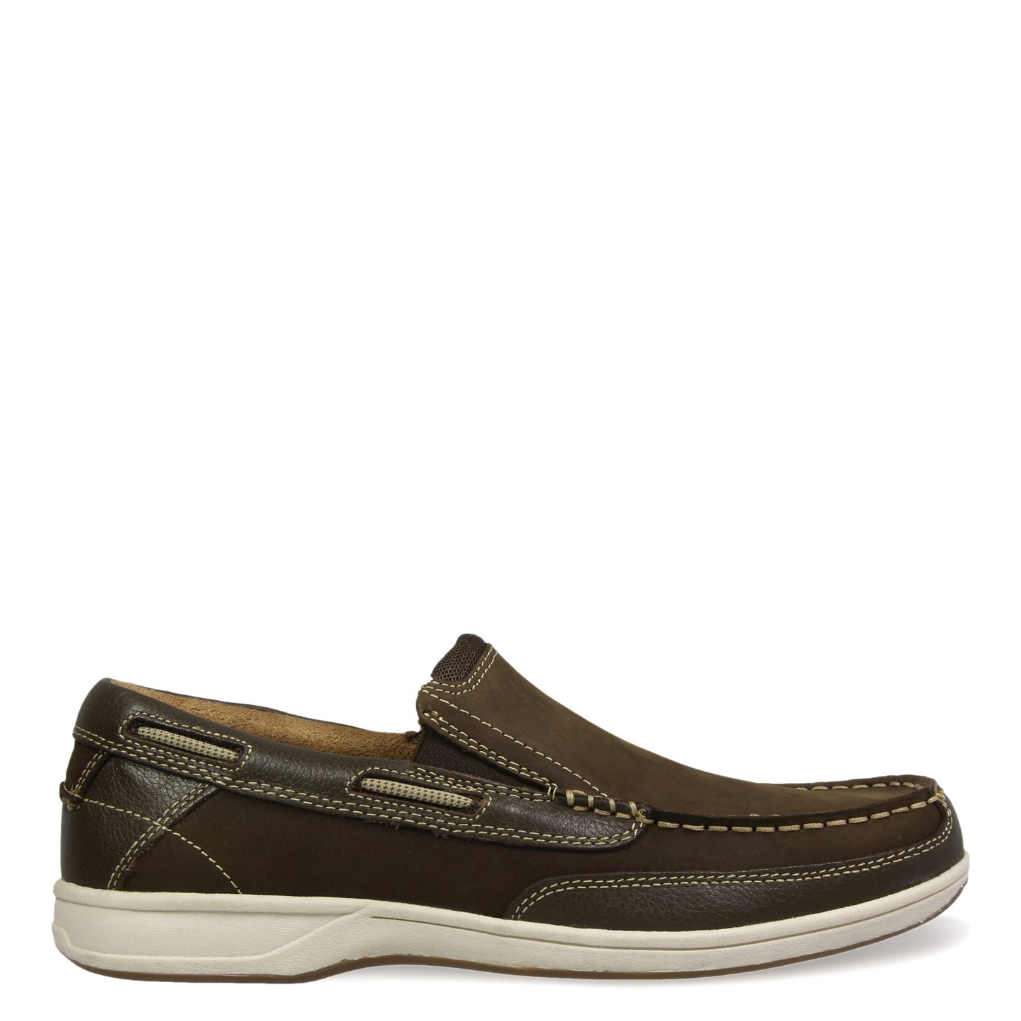 Peltz Shoes  Men's Florsheim Lakeside Slip-On BROWN NUBUCK 13158-200