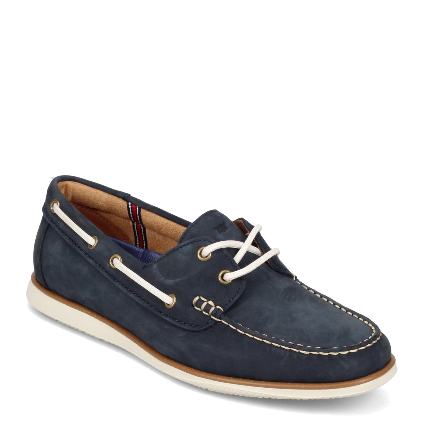 Peltz Shoes  Men's Florsheim Atlantic Boat Shoe NAVY 13367-410