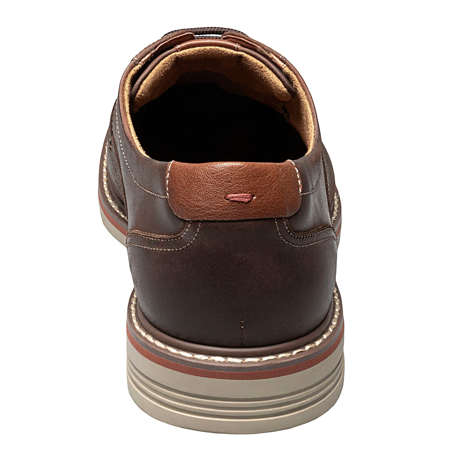 Peltz Shoes  Men's Florsheim Norwalk Cap Toe Oxford BROWN CRAZYHORSE 13368-215