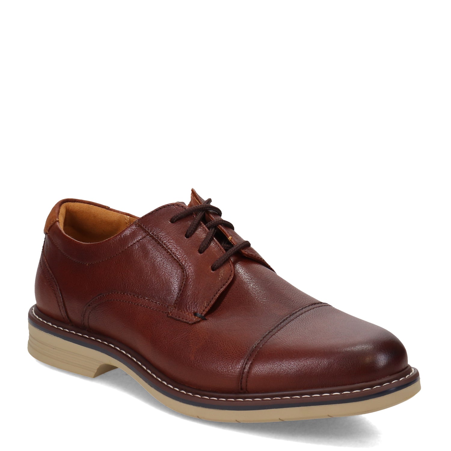 Peltz Shoes  Men's Florsheim Norwalk Cap Toe Oxford COGNAC 13368-222