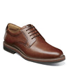 Peltz Shoes  Men's Florsheim Norwalk Plain Toe Oxford COGNAC 13369-222