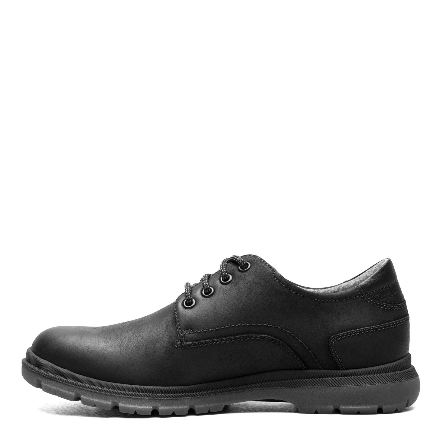 Peltz Shoes  Men's Florsheim Lookout Plain Toe Oxford BLACK 13394-010
