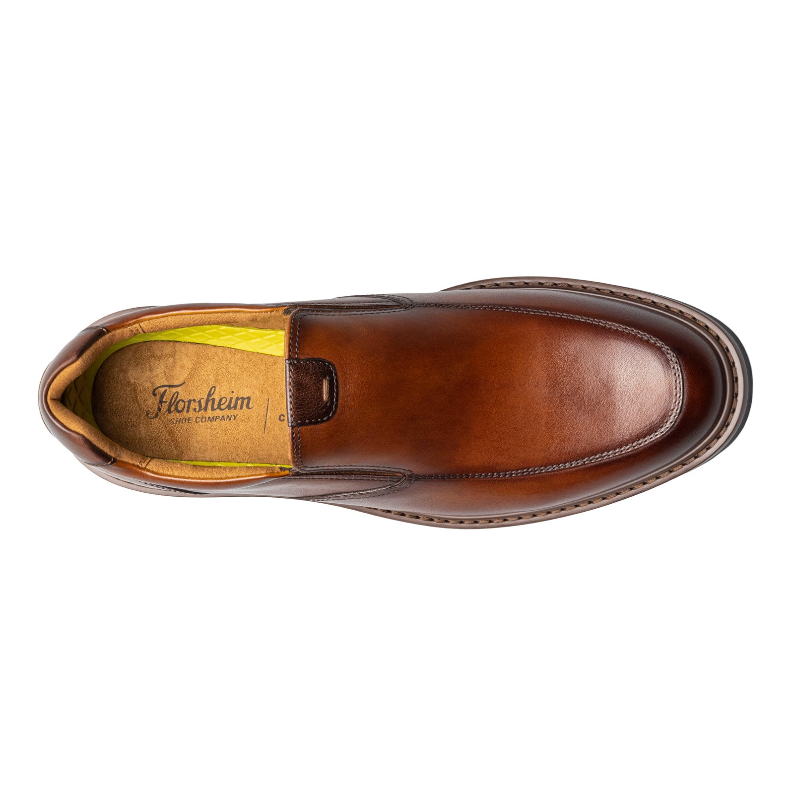 slip on brown dress shoes men Men's Florsheim, Norwalk Moc Toe Slip-On — Peltz Shoes