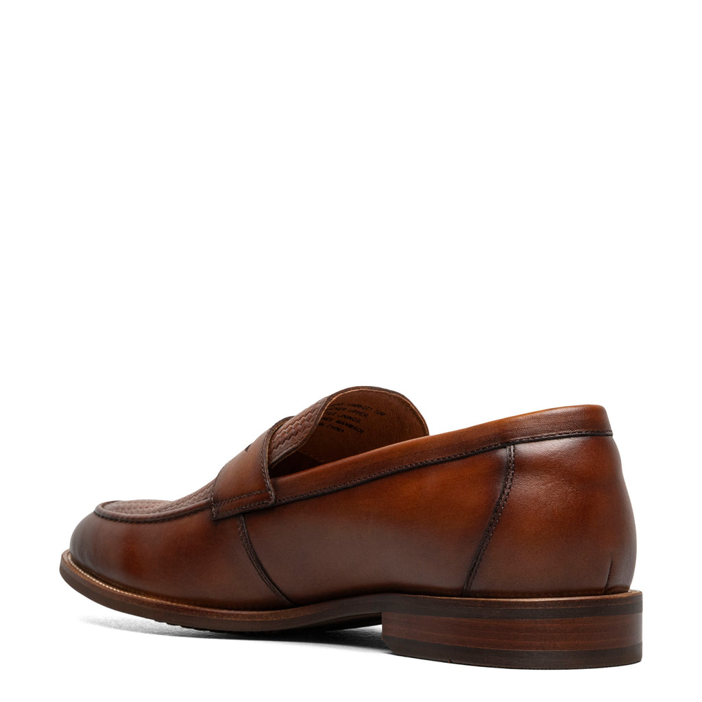 Men's Florsheim Rucci Weave Moc Toe Penny Loafer COGNAC 13408-221