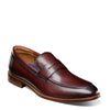 Peltz Shoes  Men's Florsheim Rucci Moc Toe Penny Loafer BURGUNDY 13409-601