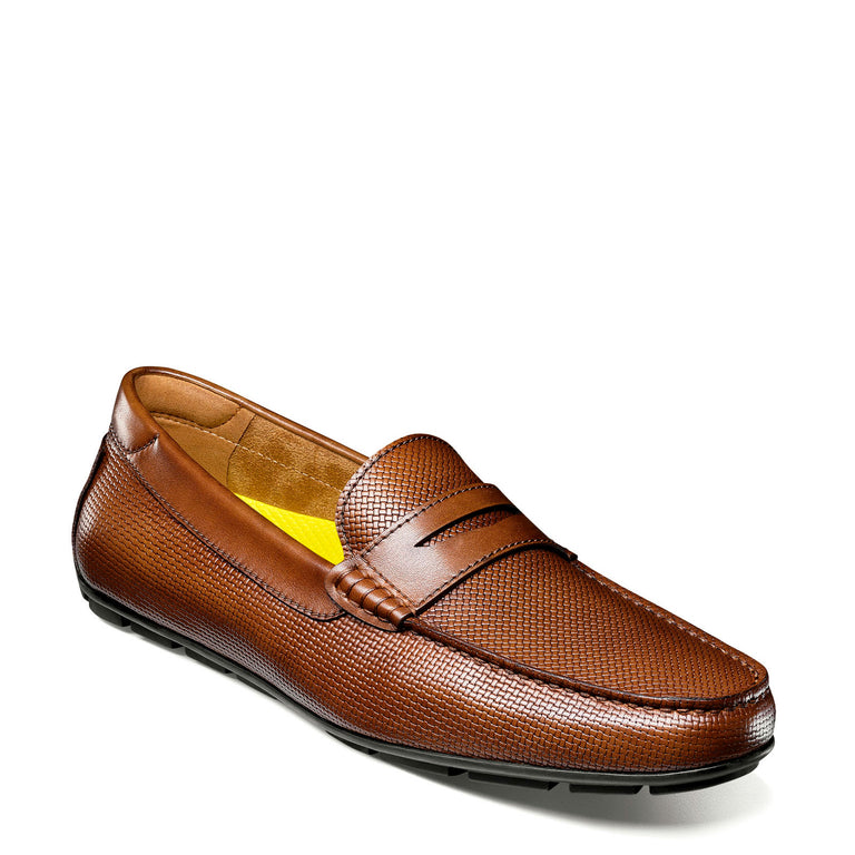靴 Ruddy Men's Florsheim, Motor Moc Toe Penny Driver ‐ Peltz Shoes