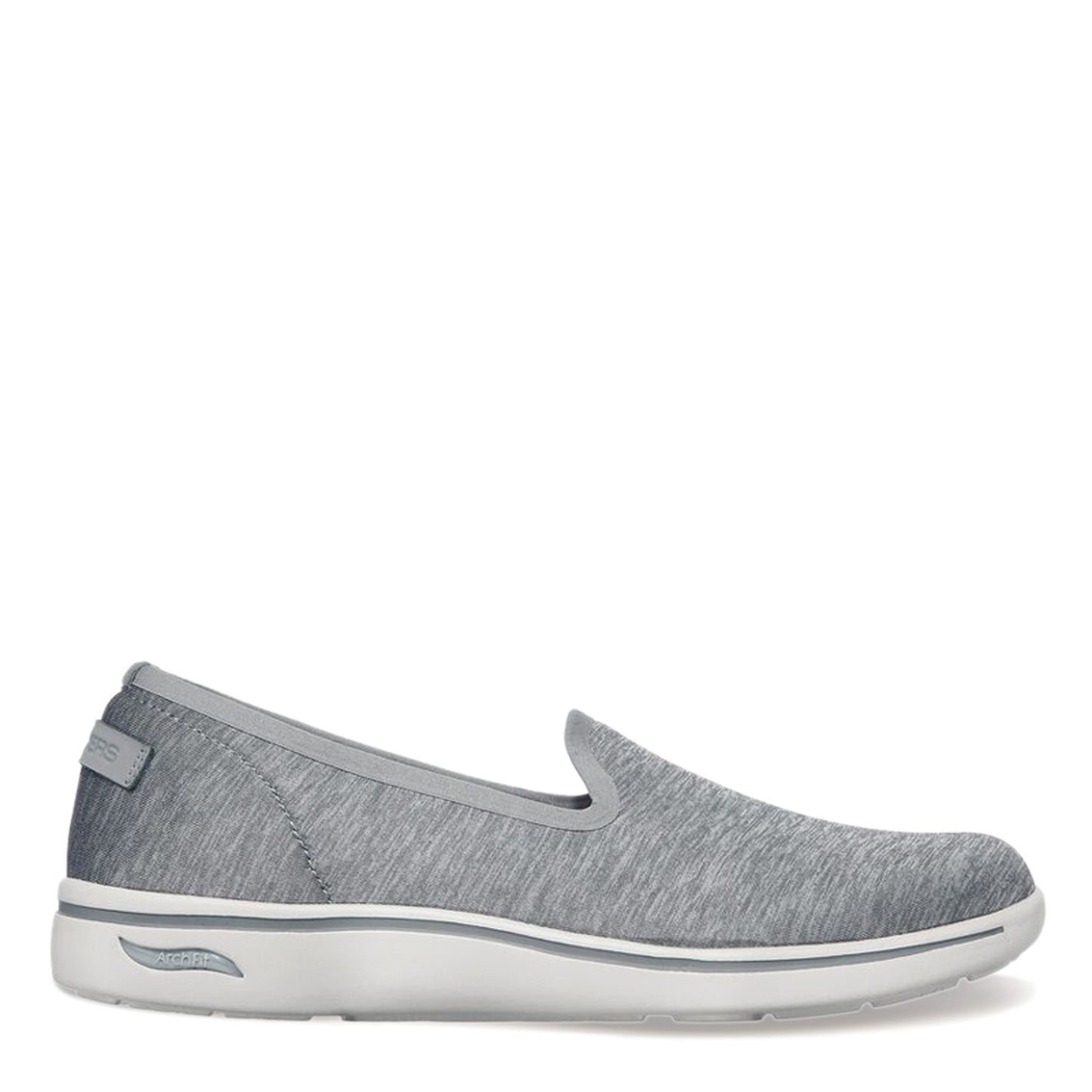 Peltz Shoes  Women's Skechers Arch Fit Uplift - Perceived Slip-On GREY 136564-GRY