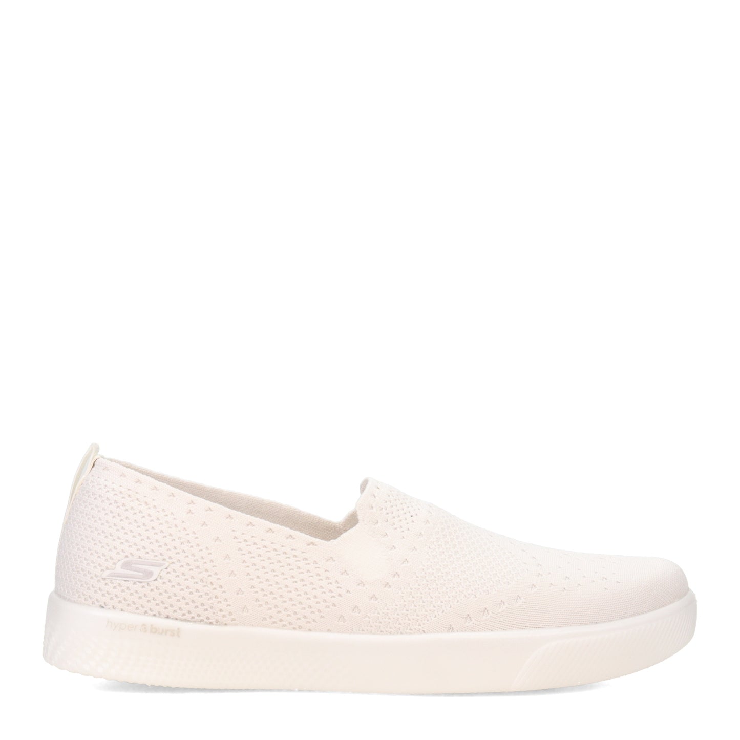 Peltz Shoes  Women's Skechers Hyper Vulc - Refined Slip-On WHITE 136832-WHT