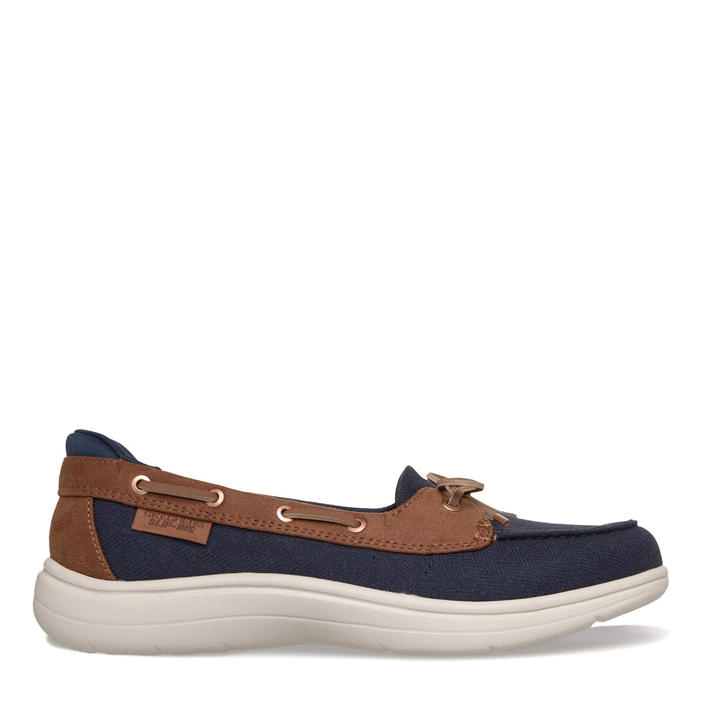 Women's Skechers Slip-ins: On-The-GO Flex Radiant - Manhattan Boat Shoe NAVY 138403-NVY