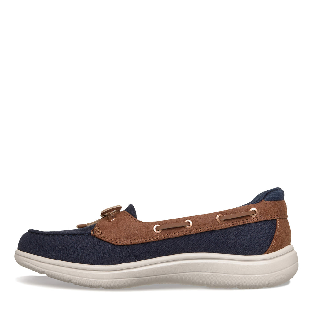 Women's Skechers Slip-ins: On-The-GO Flex Radiant - Manhattan Boat Shoe NAVY 138403-NVY