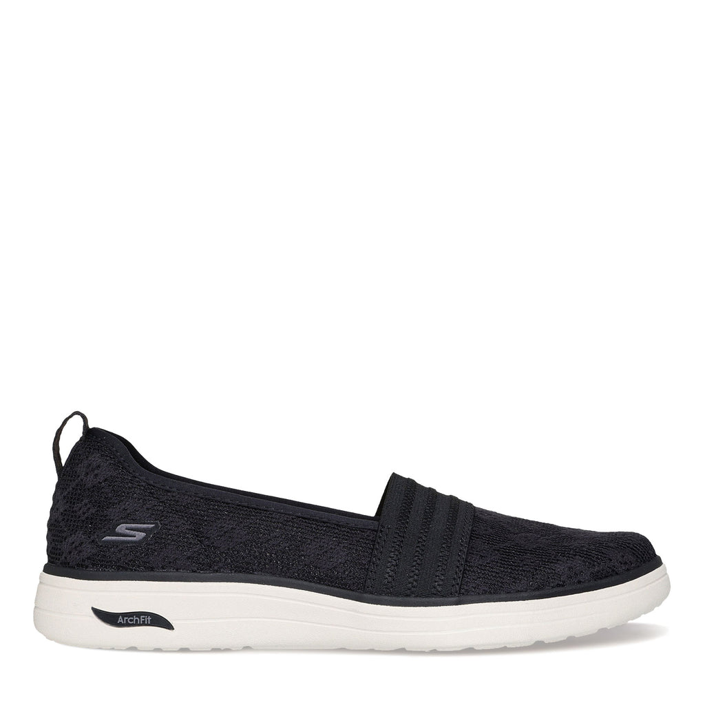 Women's Skechers Arch Fit Inspire - Nova Flat BLACK  WHITE 138698-BKW
