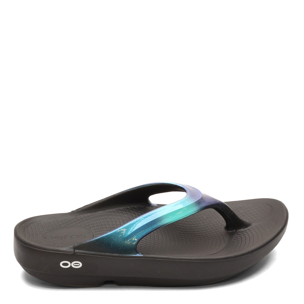 Women's Oofos OOlala Luxe Sandal BLUE MULTI 1401-BLK ATLANT