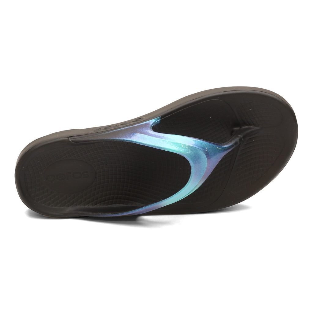 Women's Oofos OOlala Luxe Sandal BLUE MULTI 1401-BLK ATLANT