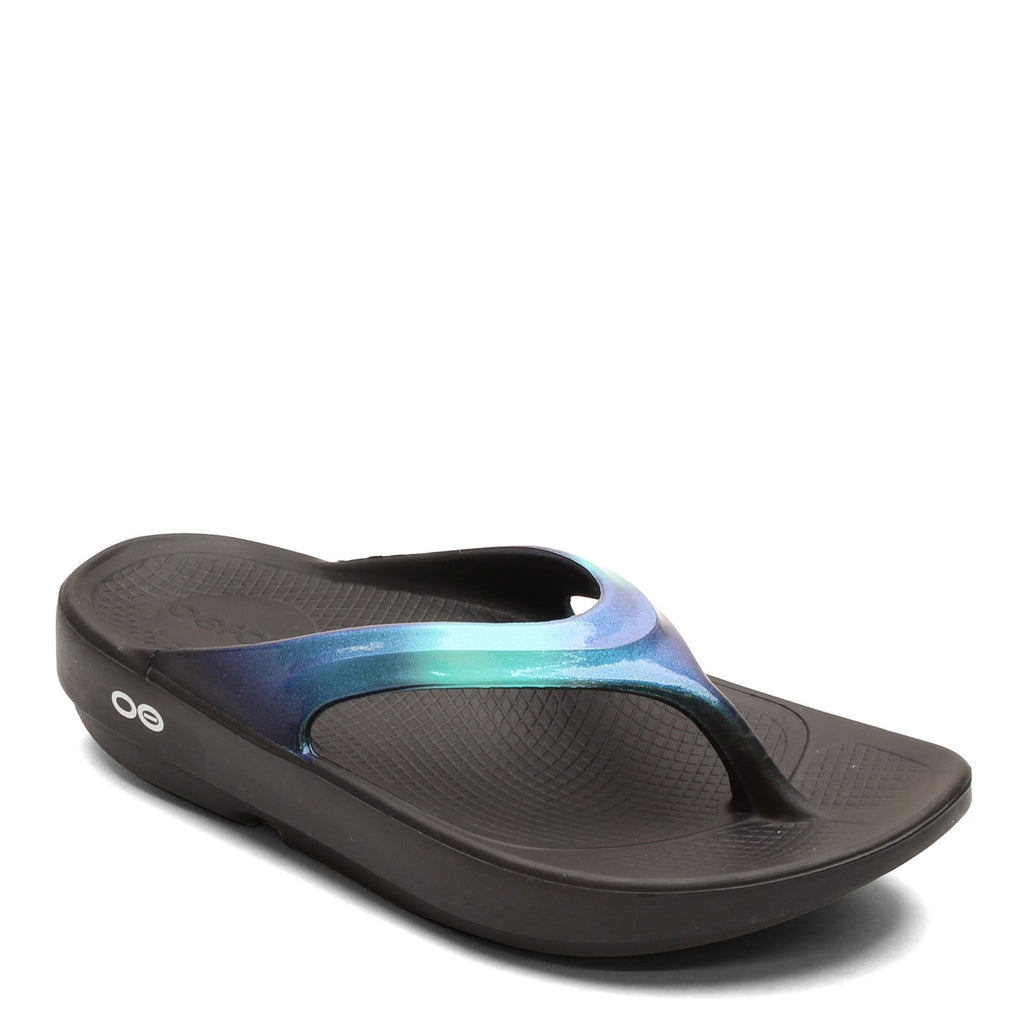 Women's Oofos OOlala Luxe Sandal BLUE MULTI 1401-BLK ATLANT