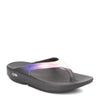 Peltz Shoes  Women's OOFOS OOlala Luxe Sandal BLACK 1401-BLACK CALY