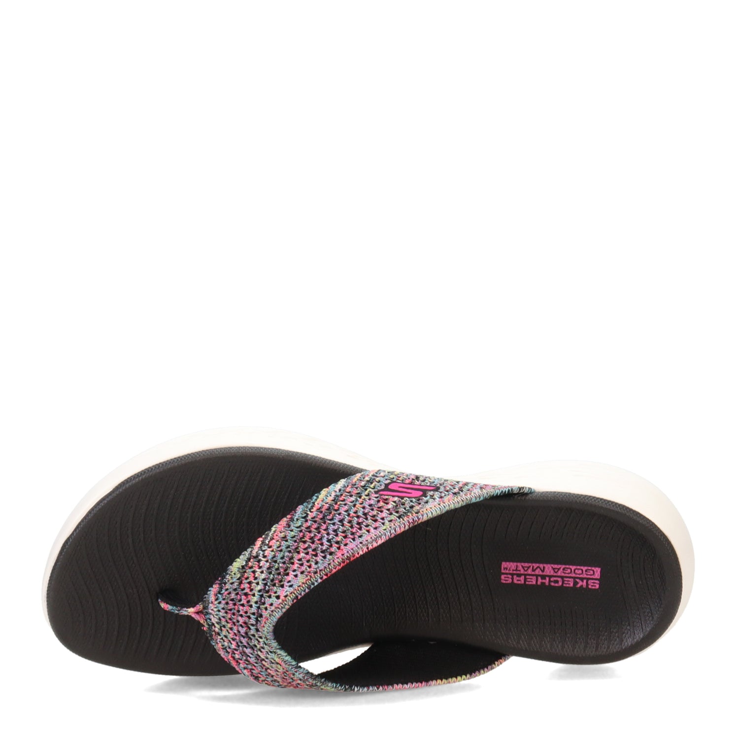 Peltz Shoes  Women's Skechers On the GO 600 - Paradise Sandal BLACK 140174-BLK