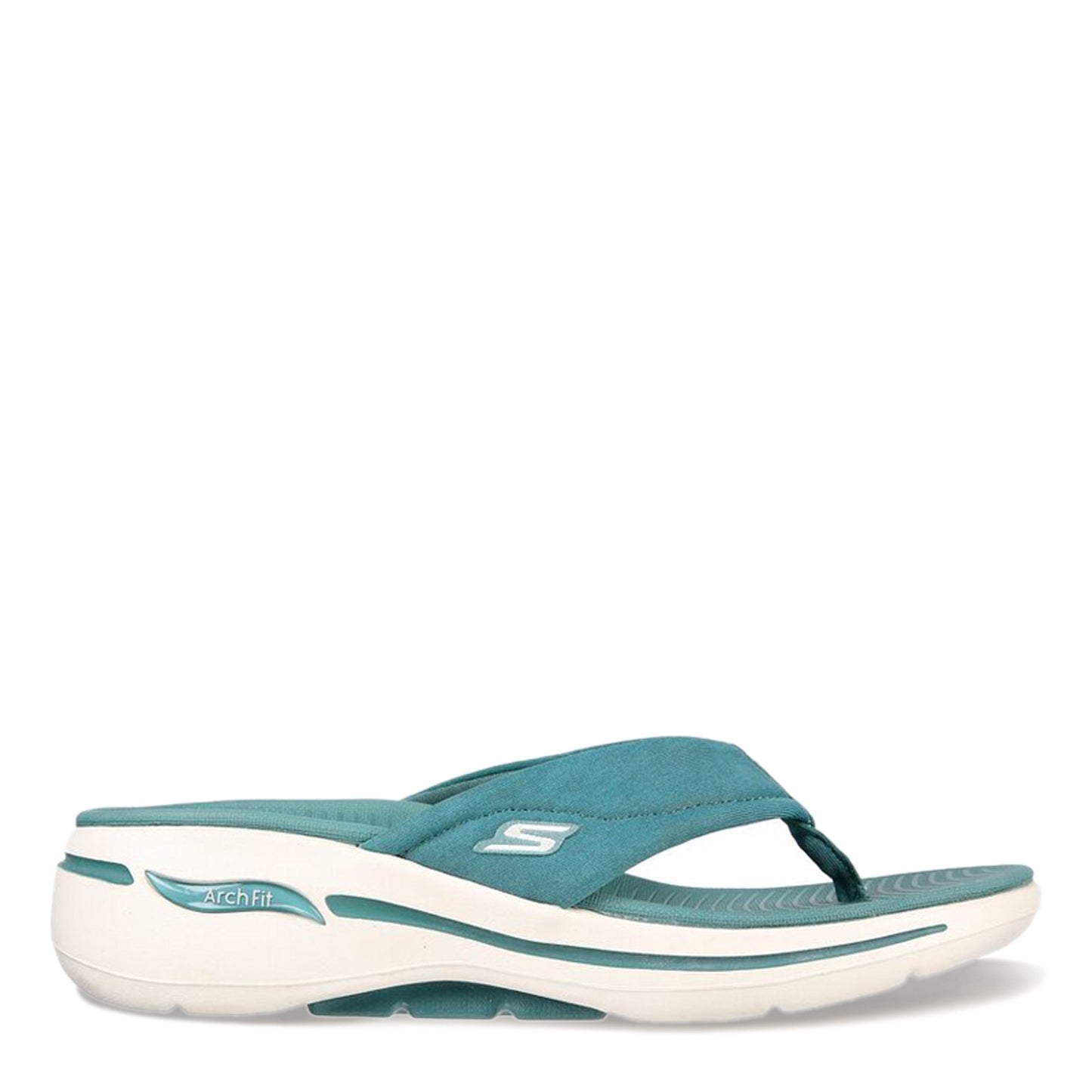 Peltz Shoes  Women's Skechers GOwalk Arch Fit - Astound Sandal TEAL 140220-TEAL