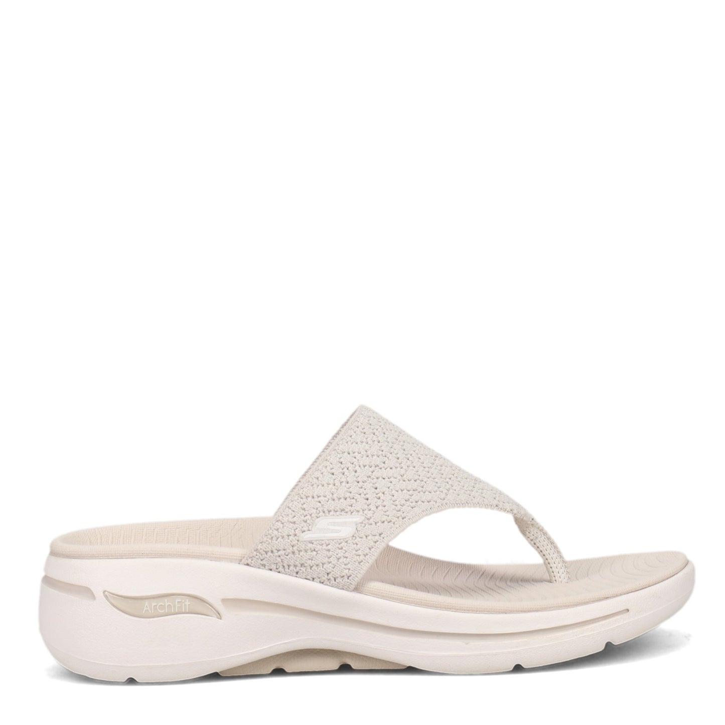 Peltz Shoes  Women's Skechers GOwalk Arch Fit - Weekender Sandal NATURAL 140221-NAT