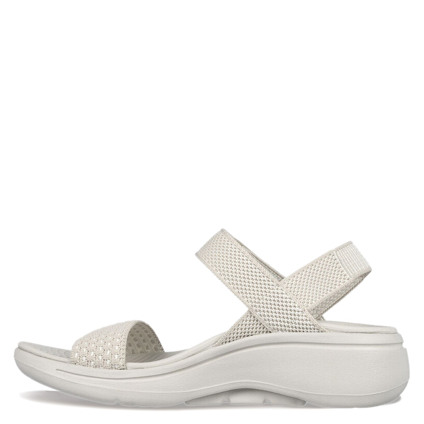 Peltz Shoes  Women's Skechers GO WALK Arch Fit - Polished Sandal NATURAL 140264-NAT